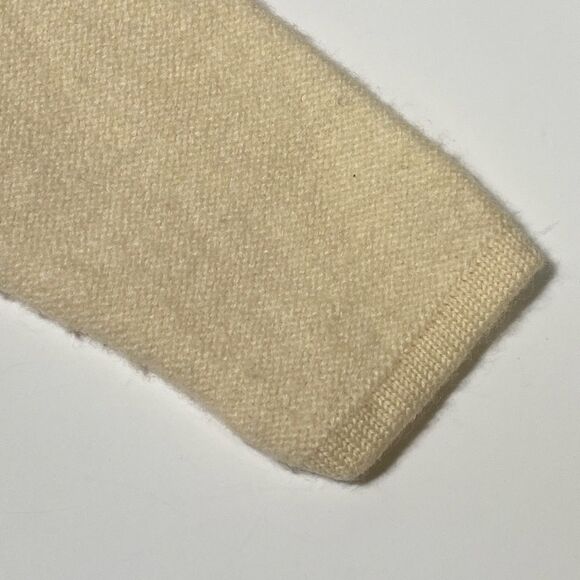 Karen Scott 100% Pure Wool Button Front Cable Knit Ivory Cardigan Women's Size S - Picture 9 of 15